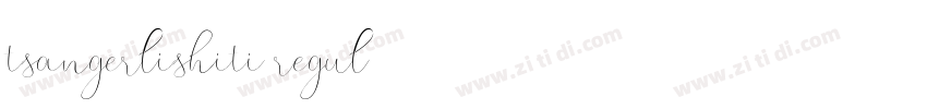 tsangerlishiti regul字体转换